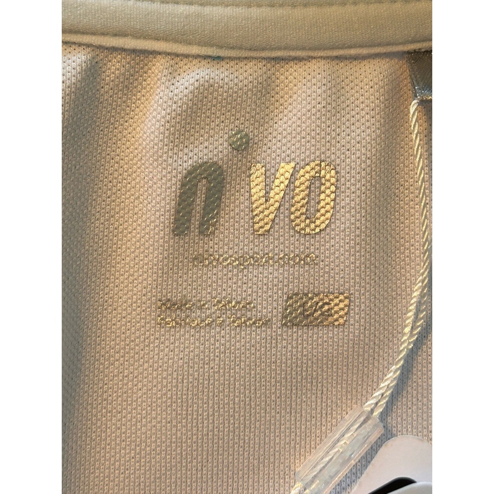 Nivo Women's Hope Mock Golf Top, White/Blue, V-Neck, Sleeveless Size Large - Picture 5 of 8